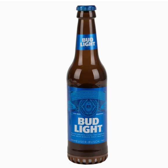 Bud Light Beer Bluetooth Bottle Speaker Portable Wireless w/Rechargeable Battery - Picture 3 of 3